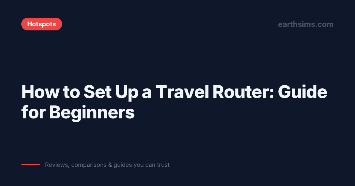 Travel Router Setup For Compter Router How to Set Up a Travel Router: Step-by-Step Guide for Beginners | Earth ...
